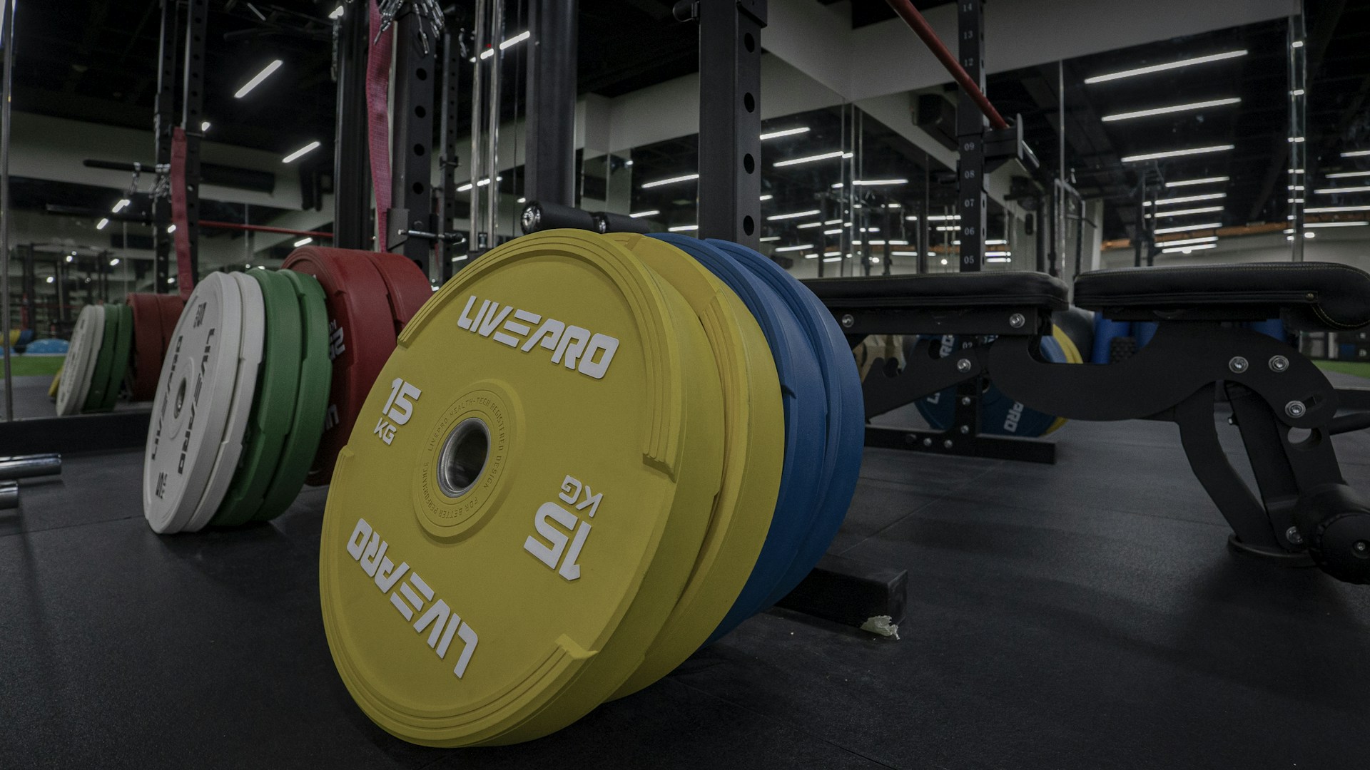 Athletic director reviewing sports equipment inventory in a high school gym